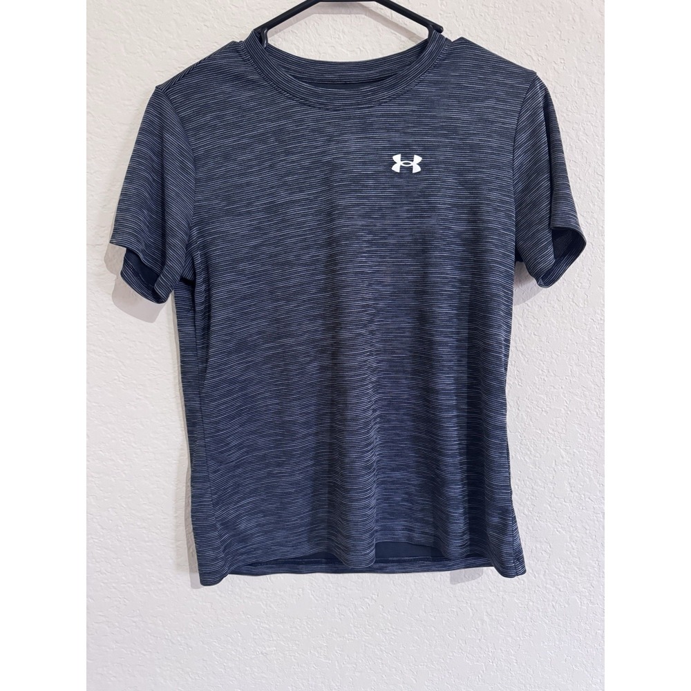 Under Armour Mens Small Gray‎ Space Dye Short Sleeve Loose Fit Active T-Shirt